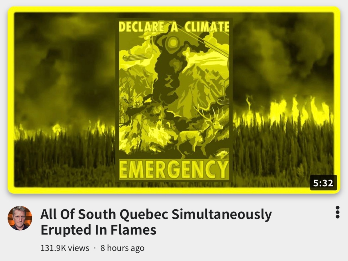 All Of South Quebec Simultaneously Erupted In Flames